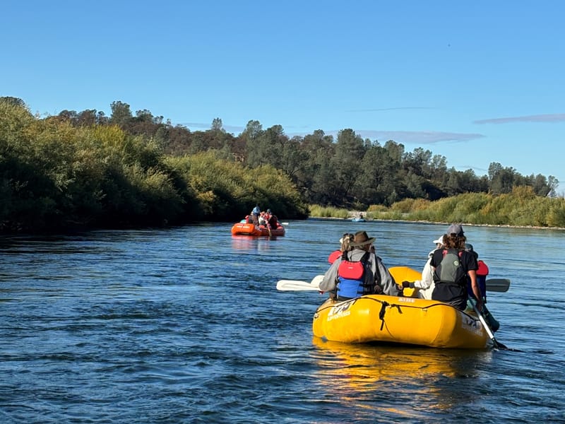 Rafting on the South Yuba River.