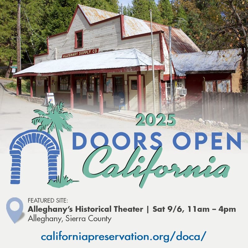 Photo of the Alleghany Supply Company building shared by Doors Open California.
