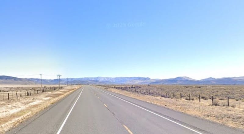 A photo of Highway 70 through the Sierra Valley shared by Caltrans.