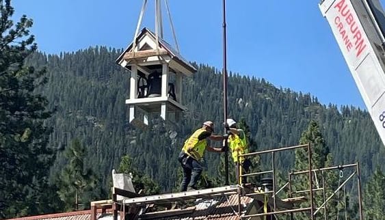 After 68 Years, Bell Rings Again Atop Historic Sierra City School