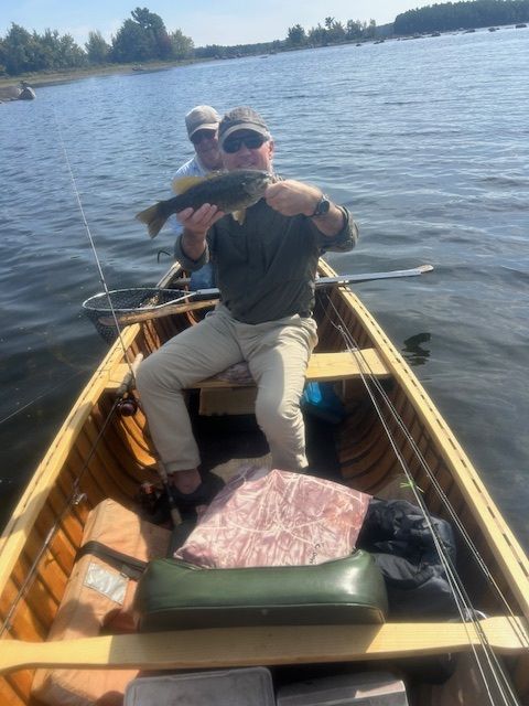 Lenny fishing.