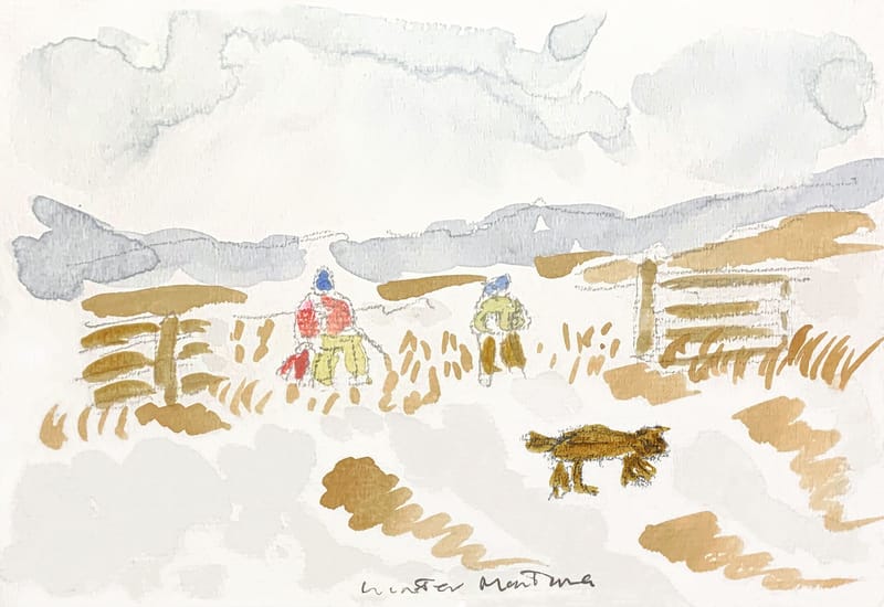 Watercolor painting by Lenny Ackerman