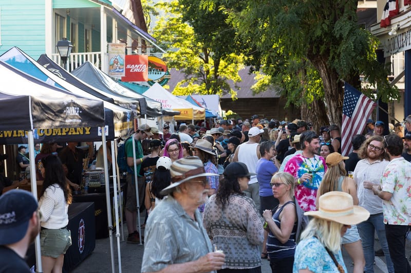 The Brewfest takes over Main Street in Downieville