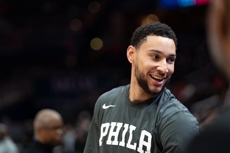 Ben Simmons with the Philadelphia 76ers.