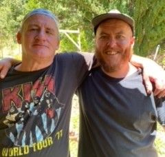 Steven (left) and Christopher (Topher) Bell, May 11, 2024, Alleghany.