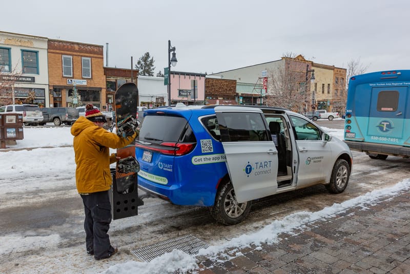 The TART Connect program is a microtransit service with demand-based routing in Truckee. Photo provided by the Town of Truckee.