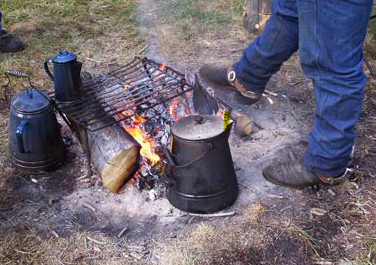 Cowboy coffee.