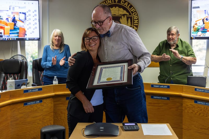 Foster was presented a resolution of appreciation by Supervisor Adams.