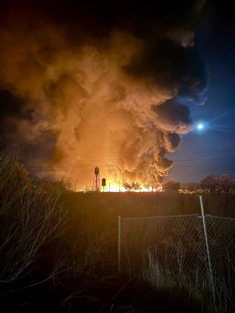 The fire from a distance. Credit: Lassen County Sheriff's Office.