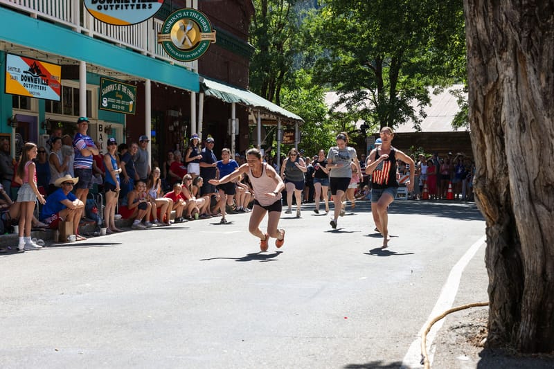Though several falls were recorded in the foot races, no serious injuries were reported.