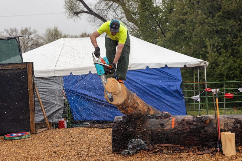 The Obstacle Pole tests a competitor’s balance and skill