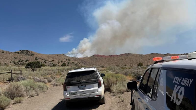 The Washoe County Sheriff’s Department responds to the Bug Fire.