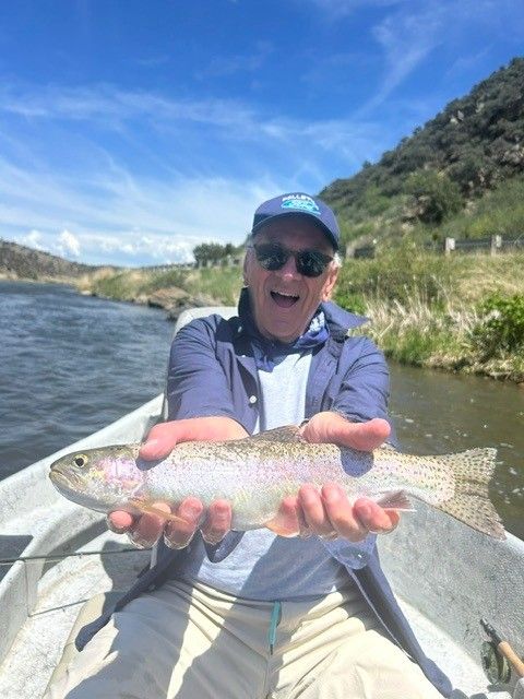 Lenny with a fish.