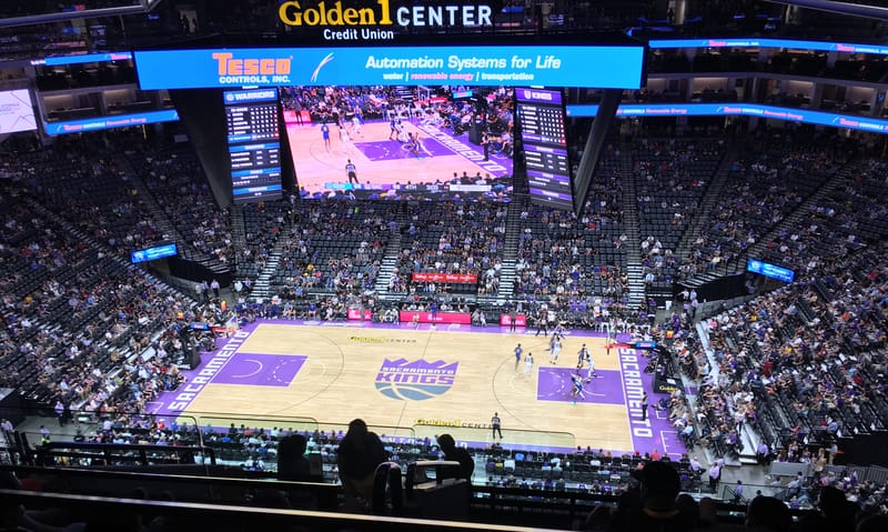 The Golden 1 Center in Sacramento.