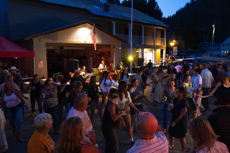 The 2025 Downieville Street Dance, headlined by the Margen-led “Sunday Paper” band.