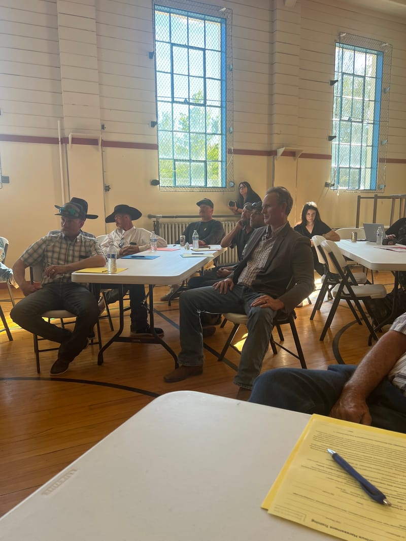 Congressman Gallagher during the training at the Sierraville School.