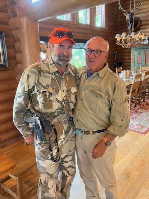 Jeff, the hunting guide, and me.