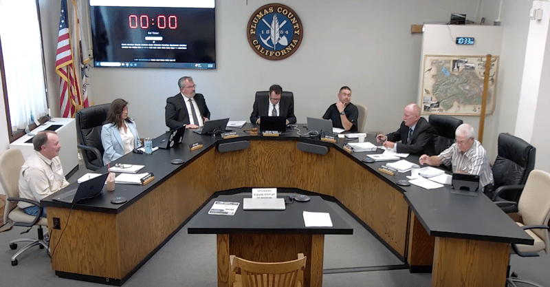 Plumas County Supervisors conduct county business on Tuesday.
