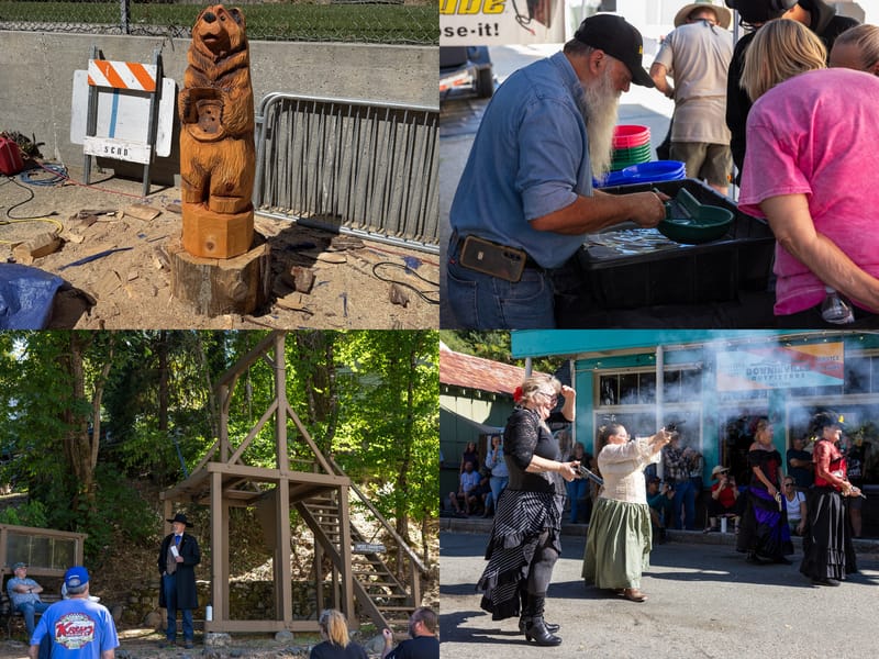 Features of the 2026 Gold Rush Days event in Downieville.