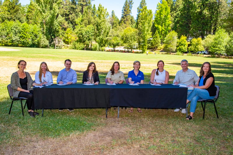 North Yuba Forest Partnership members sign a renewed memorandum of understanding committing to continued forest projects.