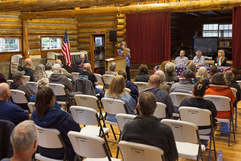 District 2 candidates face the audience at the April 28 public forum.